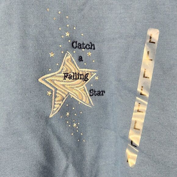 MCCC Sportswear Sweater Catch a Falling Star Size Large NWT - Picture 2 of 8